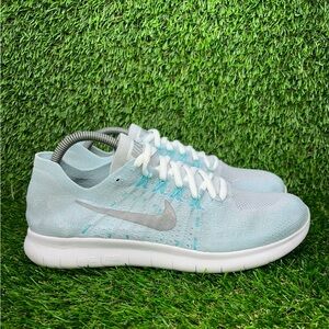 Nike Free RN Flyknit 2017 Women's Running Shoes Size 10 Tiffany Blue